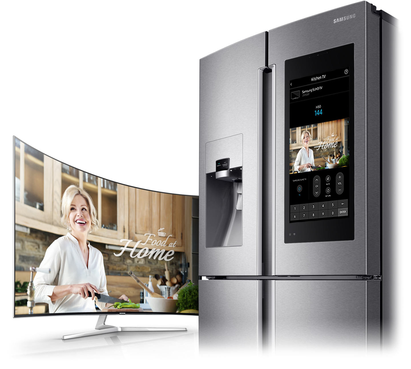 Samsung Family Hub Multi Door Fridge Freezer 550l Rf56m9540rs