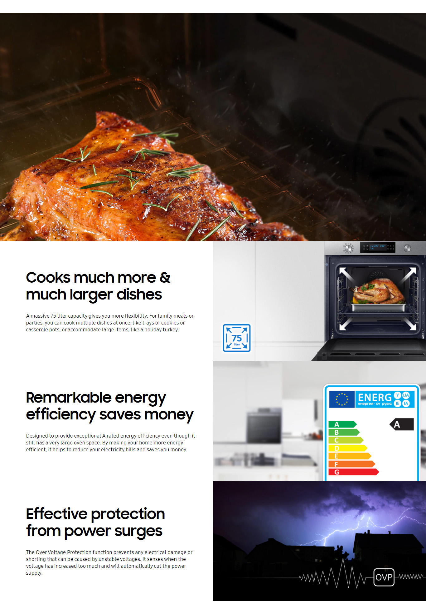 Samsung NV75K5541BS Dual Cook Oven | Soundmachine