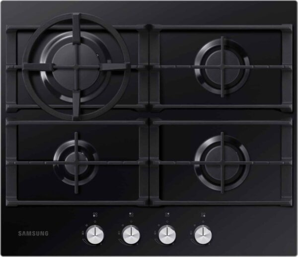 Samsung NA64H3010AK 4 Burner Gas Hob with Cast Iron Grates