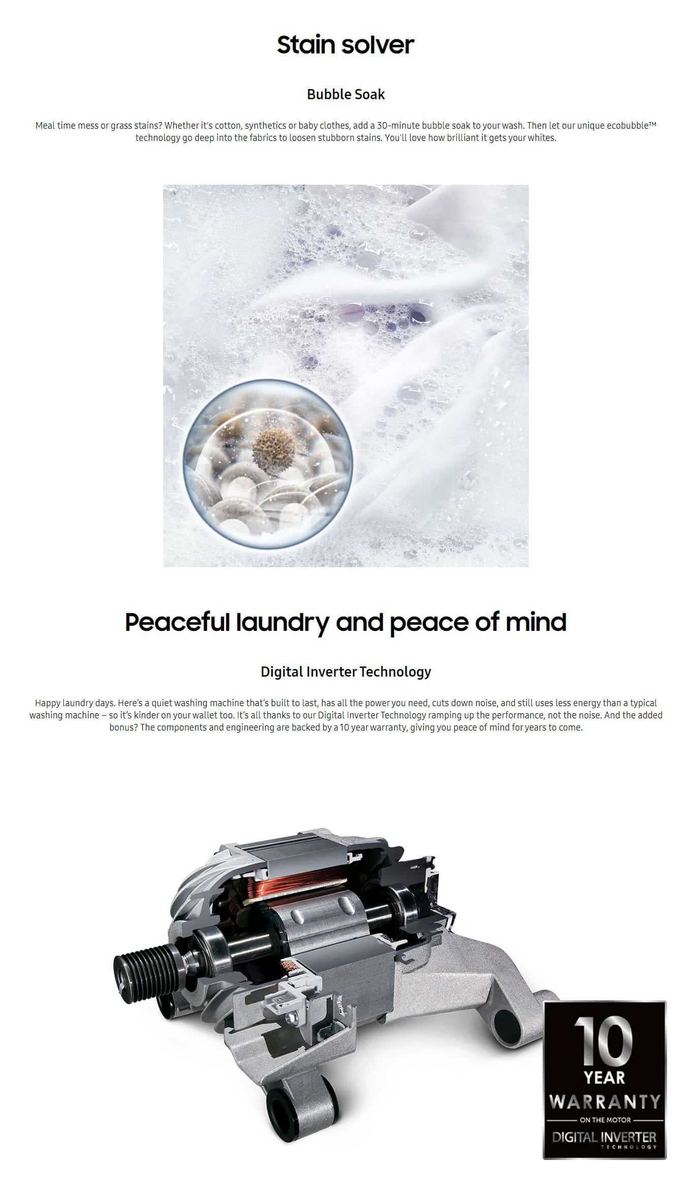 Samsung WF18T8000GV Ecobubble™ Washer ALL 7