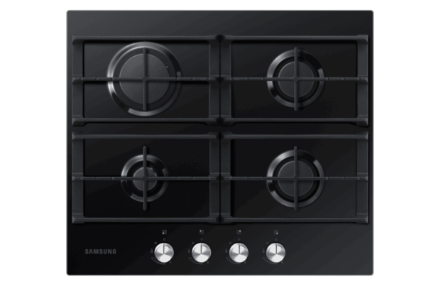 Samsung NA64H3010AK 4 Burner Gas Hob with Cast Iron Grates - Image 2