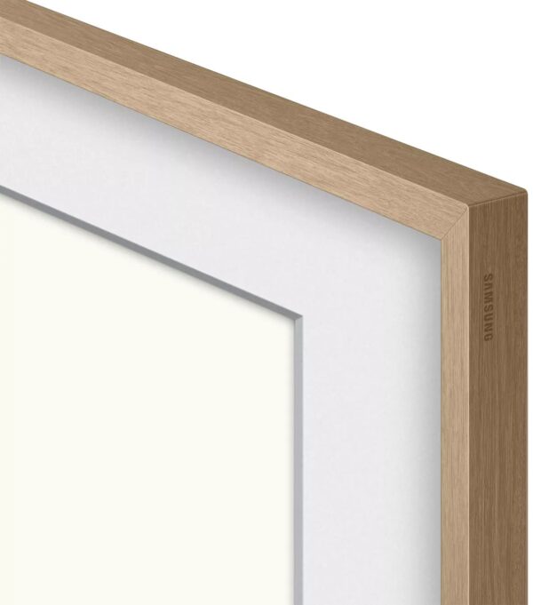 Customisable Modern Teak Bezel for The Frame 65" TV