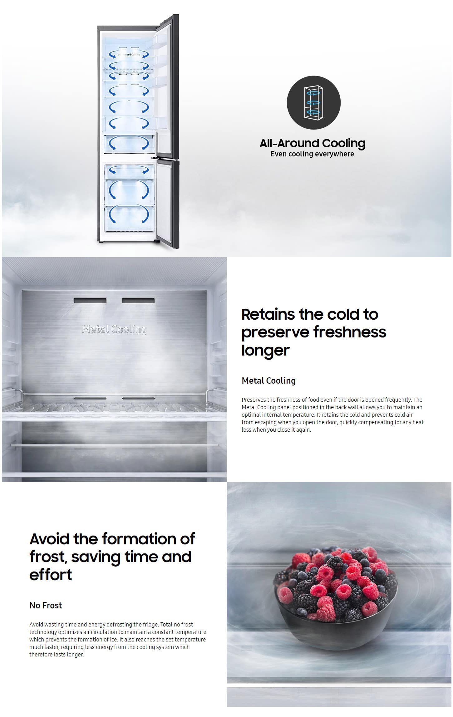 Samsung RB38A7B6D22 Bespoke Combi Fridge-Freezer ALL 2