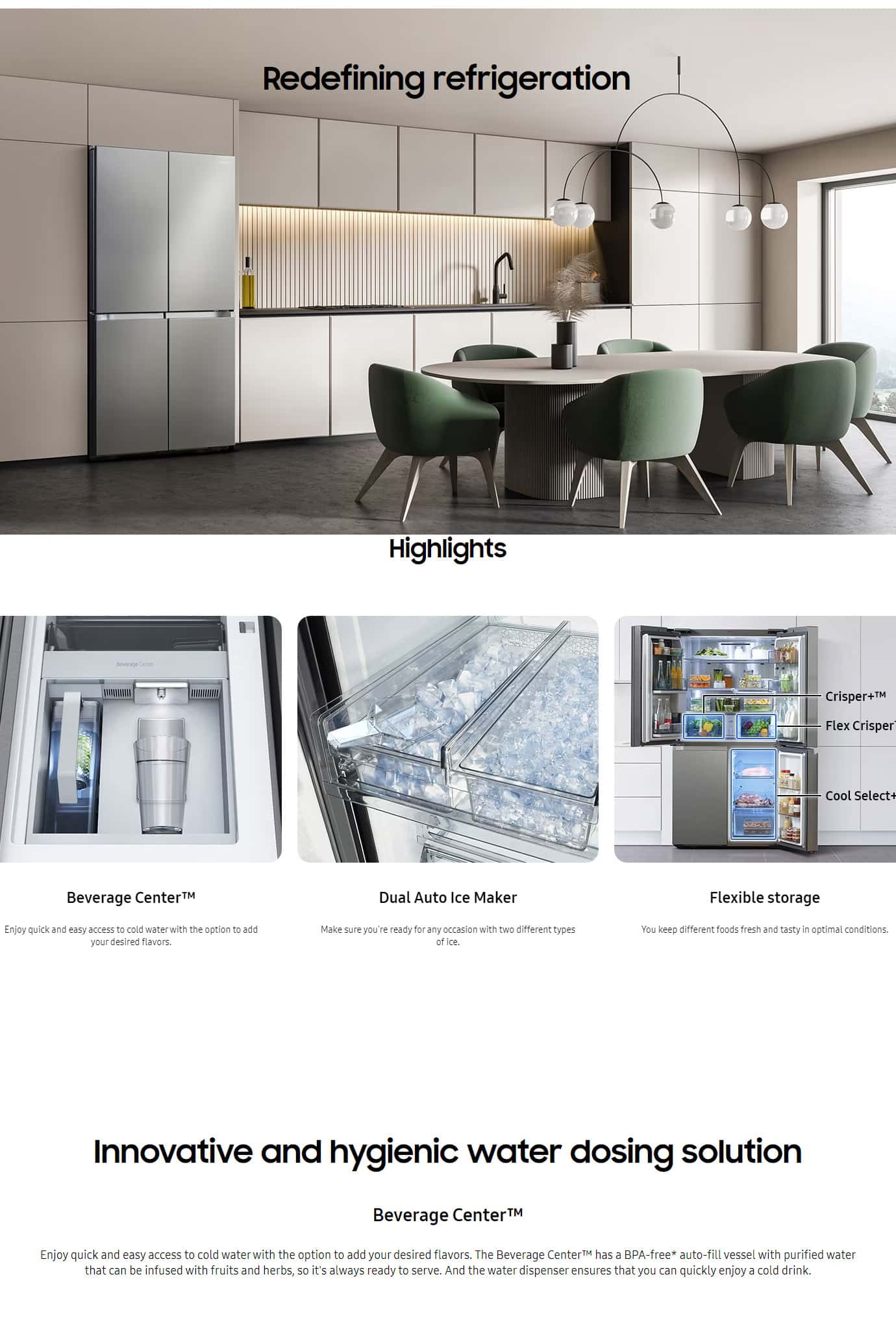 Samsung RF65A967ESR French Style Fridge Freezer with Beverage Center ALL 1