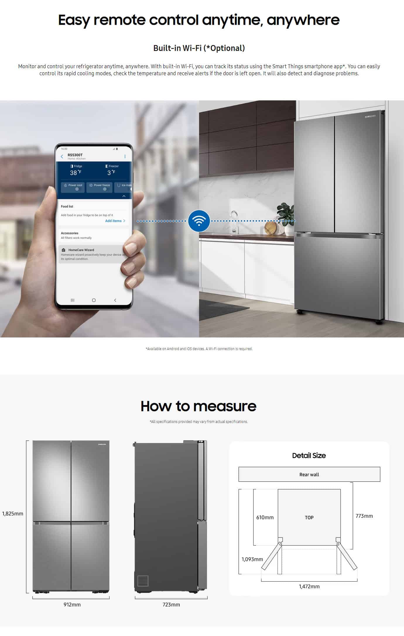 Samsung RF65A967ESR French Style Fridge Freezer with Beverage Center ALL 7