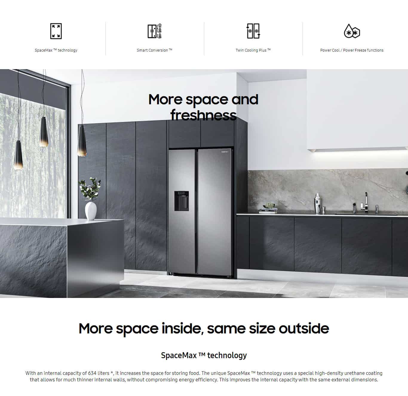 Samsung RS68A8831B1 American Style Fridge-Freezer ALL 1