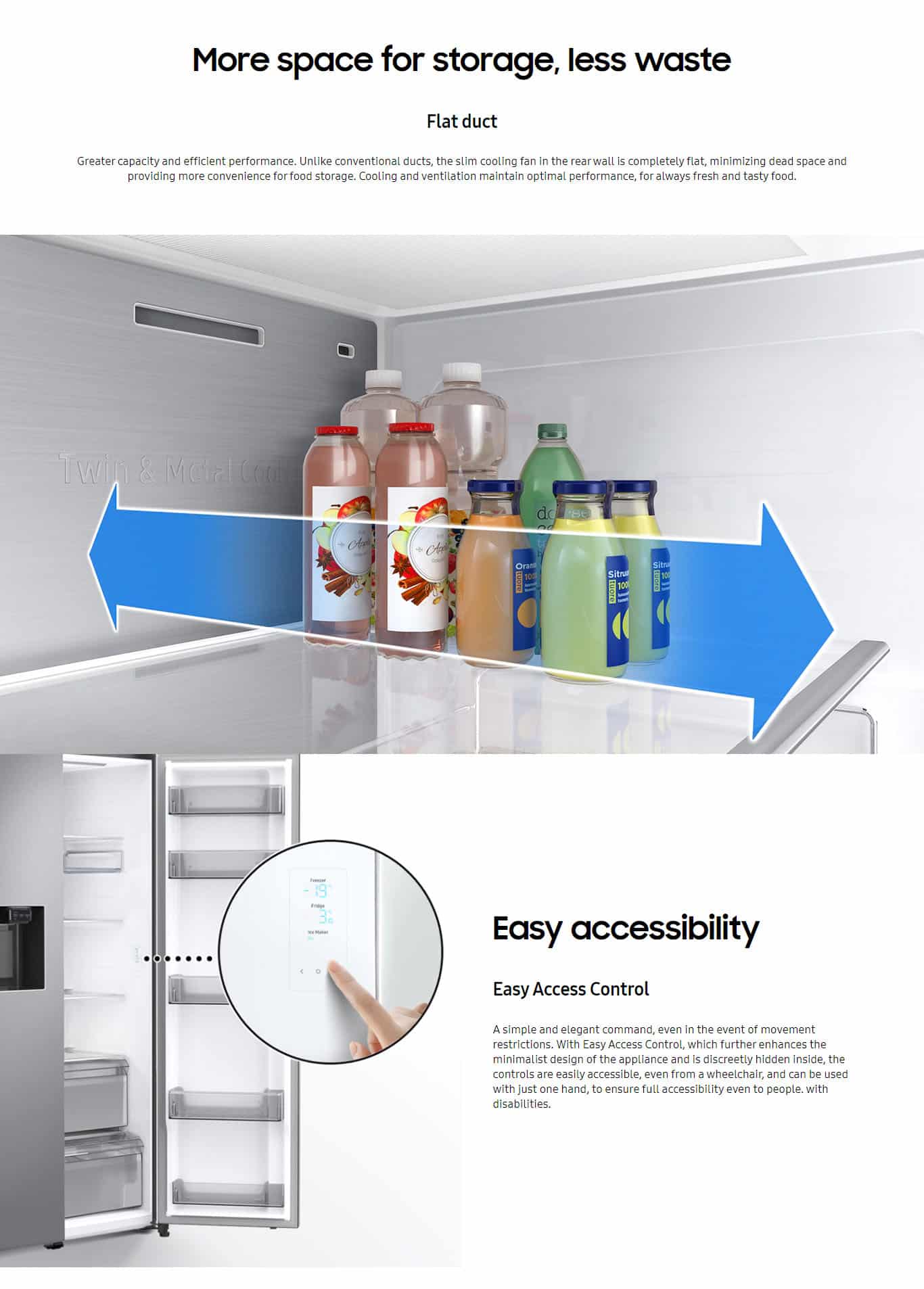 Samsung RS68A8831B1 American Style Fridge-Freezer ALL 8