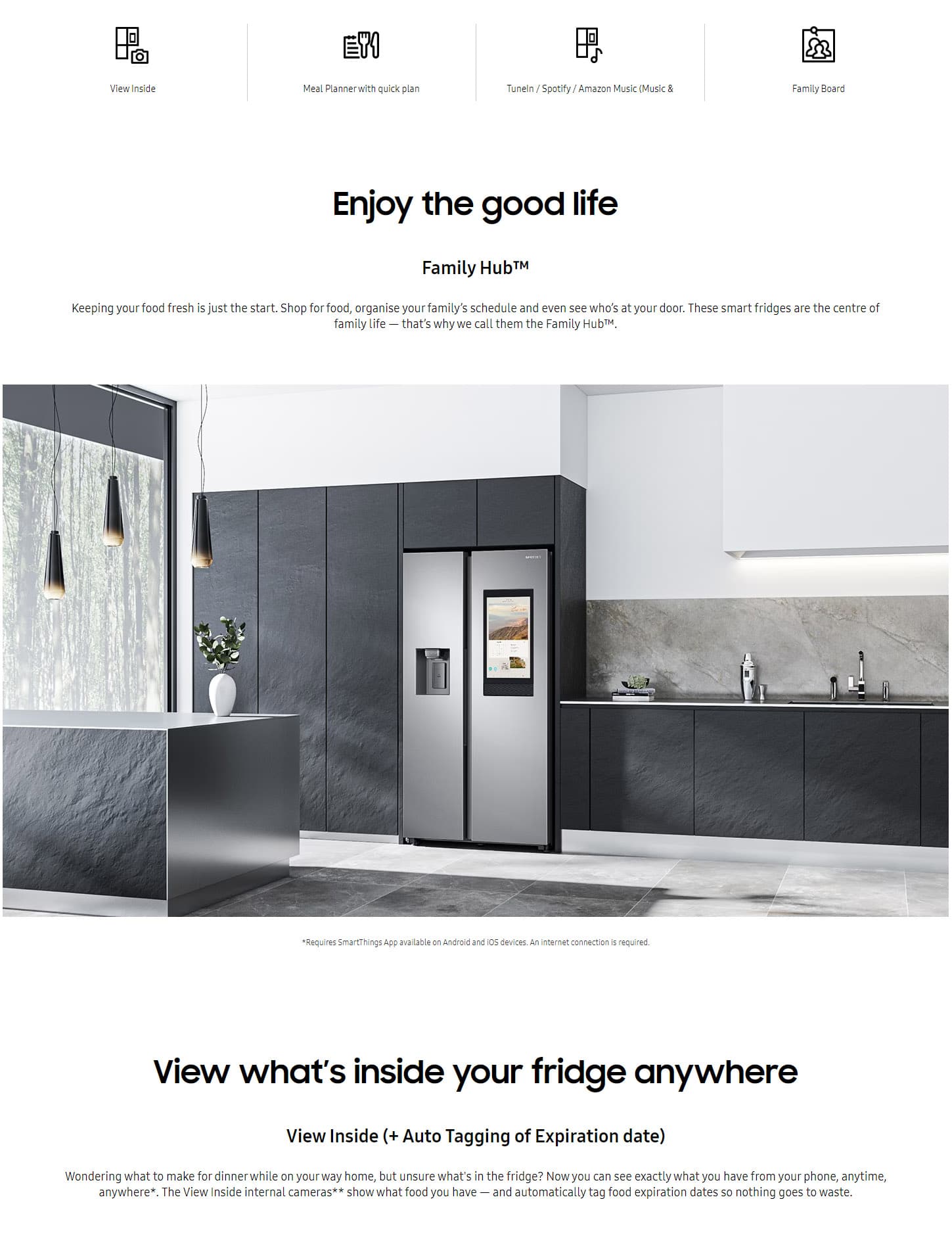 Samsung RS6HA8880S9 Family Hub™ American Style Fridge-Freezer ALL 1