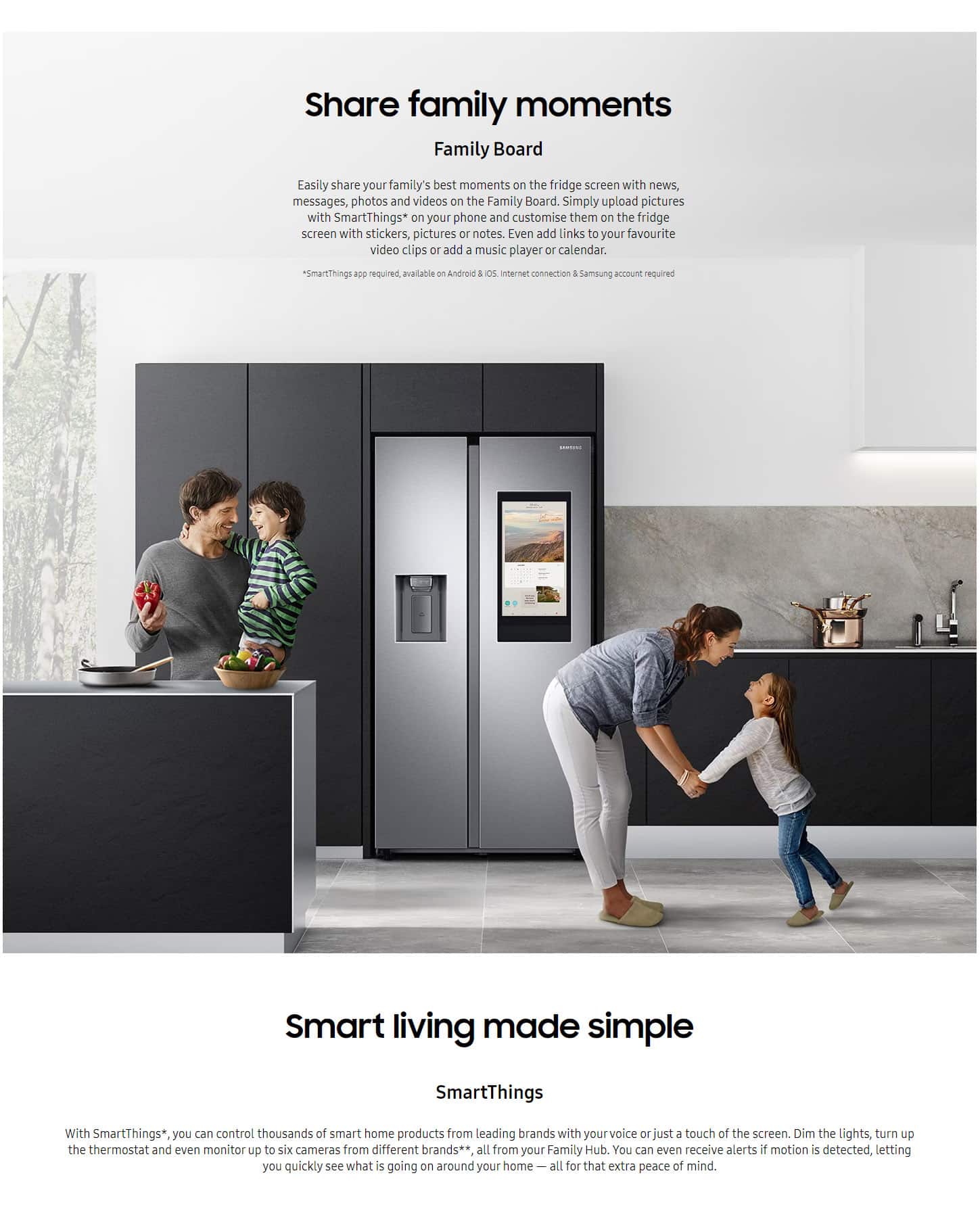 Samsung RS6HA8880S9 Family Hub™ American Style Fridge-Freezer ALL 7
