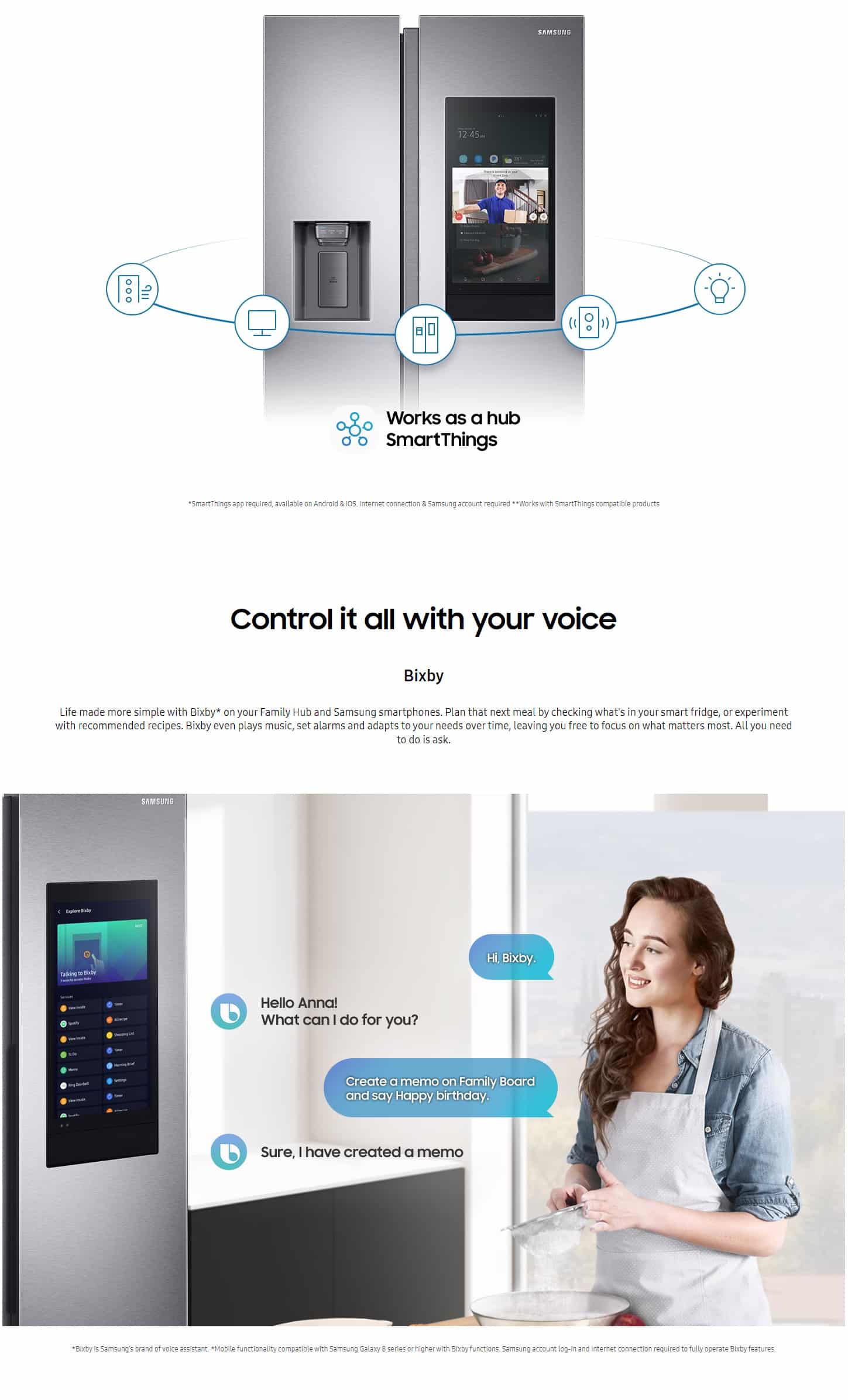 Samsung RS6HA8880S9 Family Hub™ American Style Fridge-Freezer ALL 8