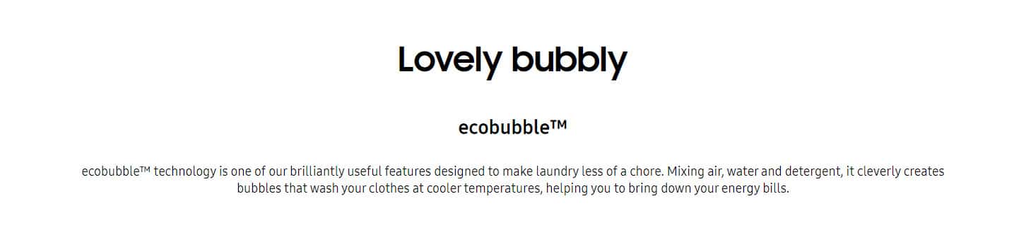Samsung WD90TA046BE Eco Bubble™ Washer Dryer, 9Kg+6Kg 1400rpm ALL 1