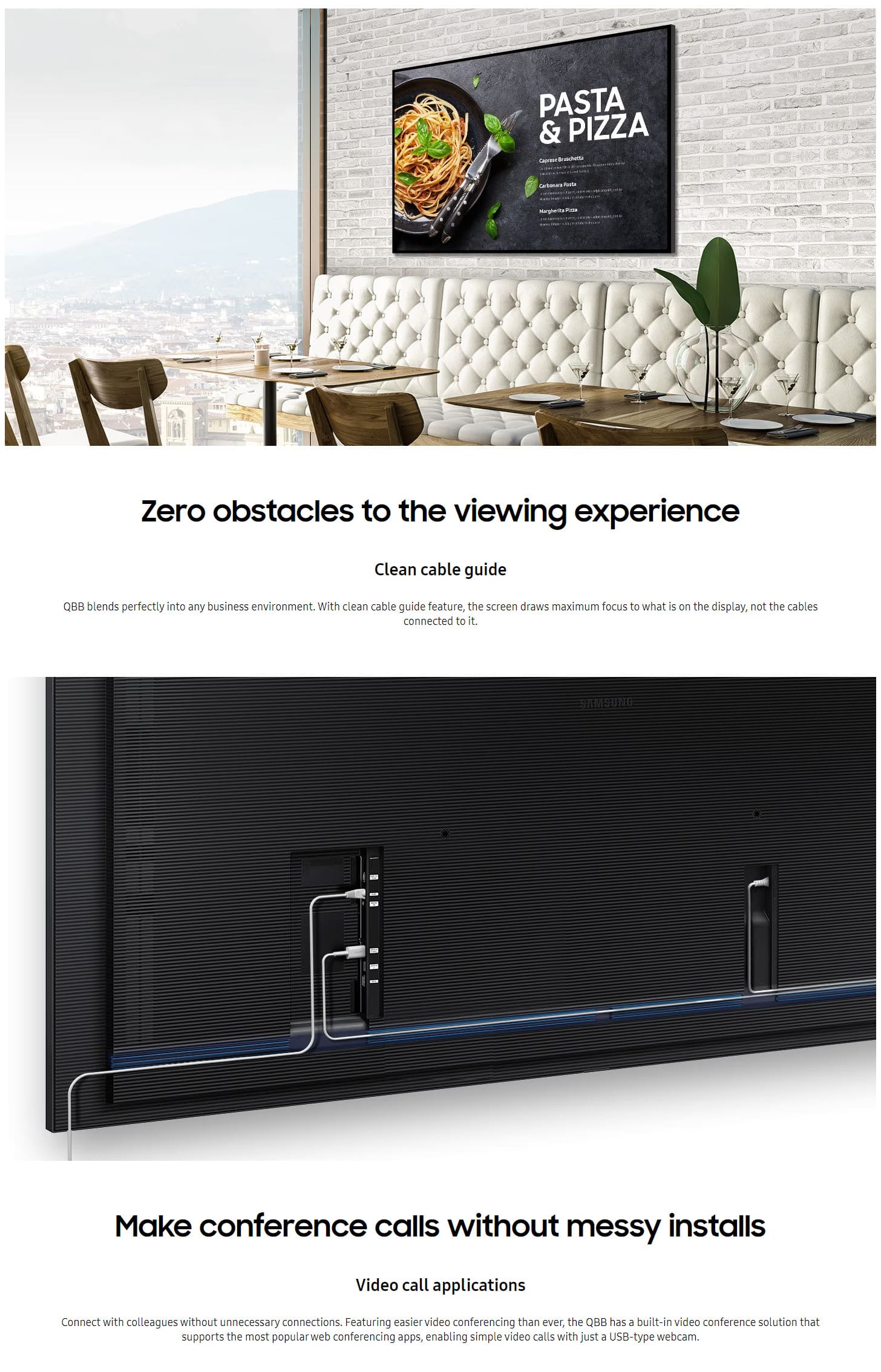 Samsung LH43QBBEBGCXEN 43 Crystal UHD 4K Smart Signage ALL 3