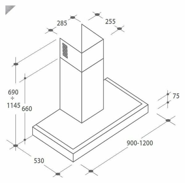 Candy CMB97SLX WIFI Wall Mounted Cooker Hood - Image 2