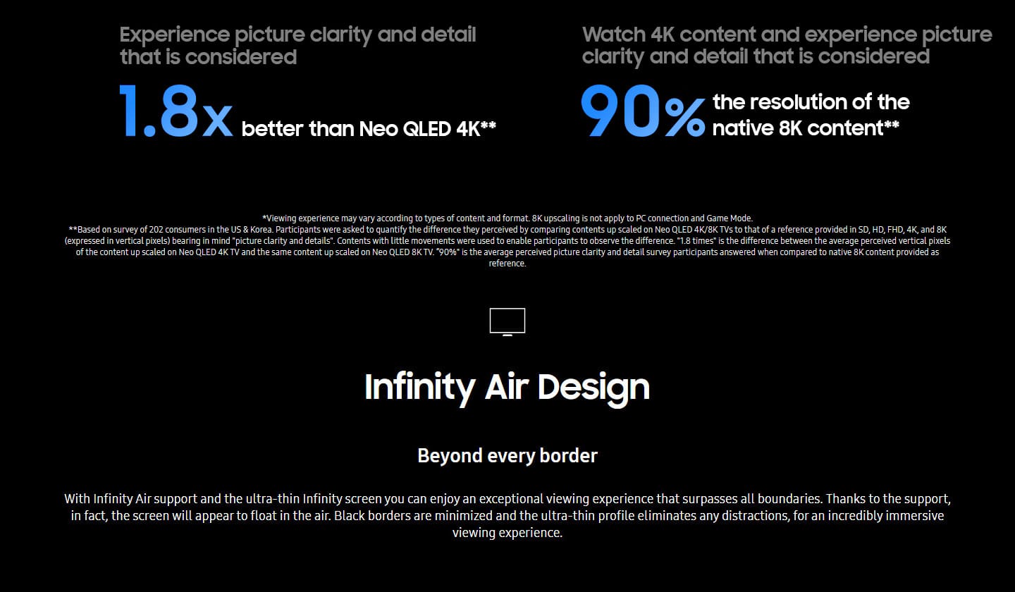 Samsung QE65QN900DTXZT 65” Neo QLED 8K Ultra HD Smart TV WiFi ALL 5 v3