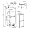 Hisense RIB312F4AWE 70/30 Frost Free Class F 246L Built-In Fridge-Freezer - Image 9