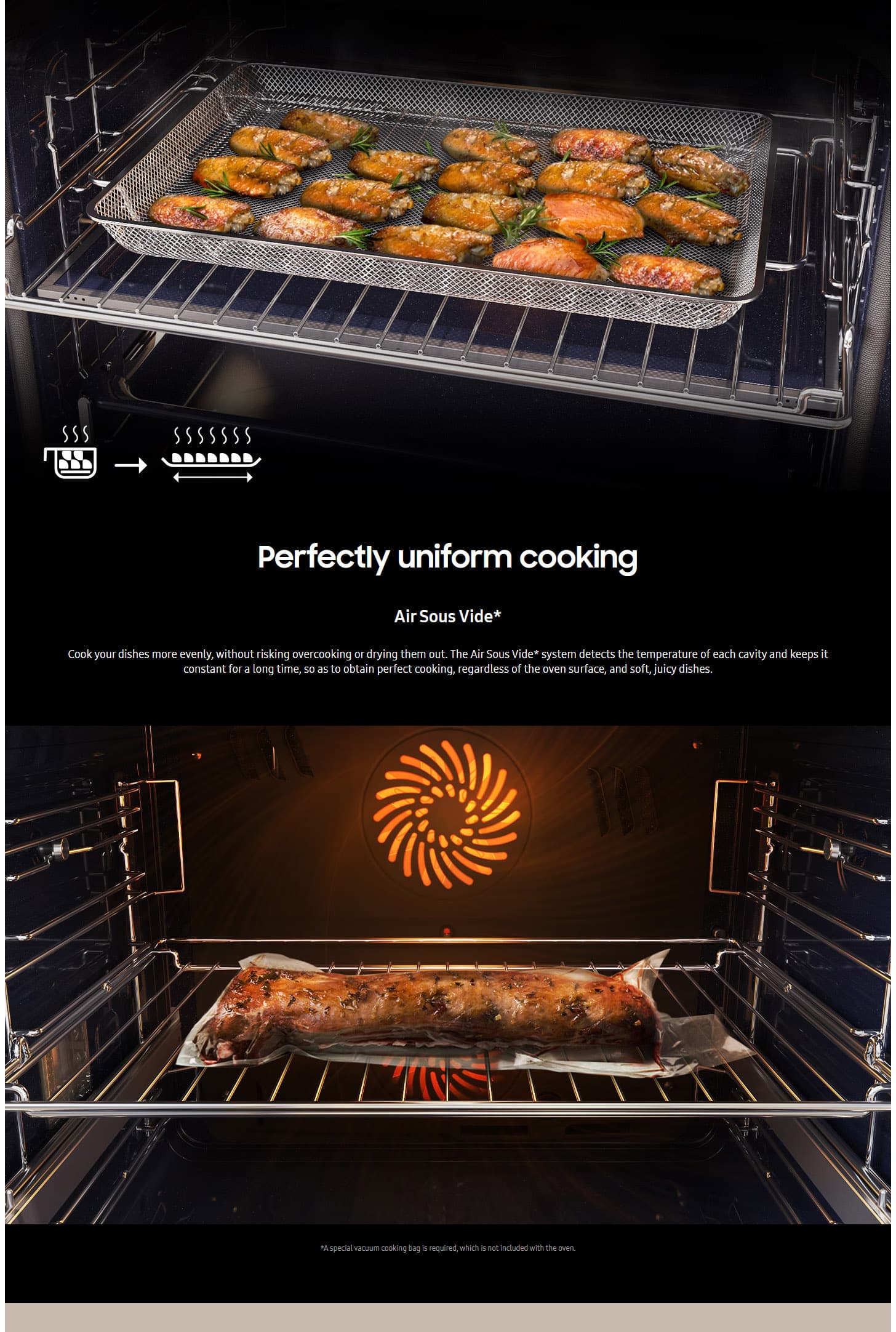 Samsung NV7B5770WBK U5 Dual Cook Flex™ Series 5 76L Steam Oven ALL 7