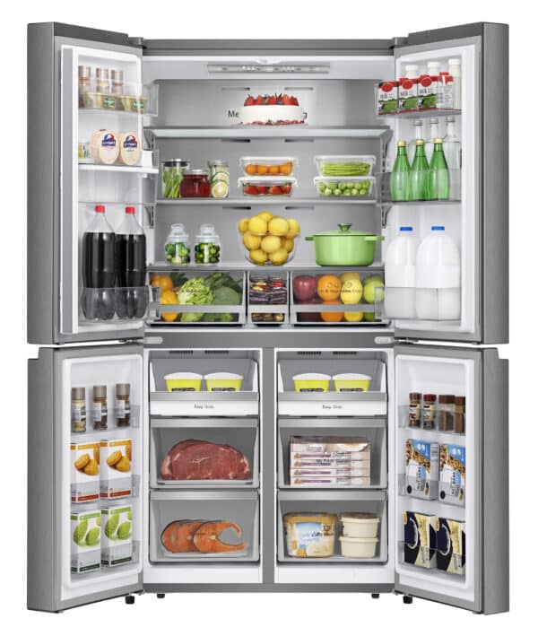 Hisense RQ758N4SWSE PureFlat American Style Fridge Freezer - Stainless Steel - Image 4