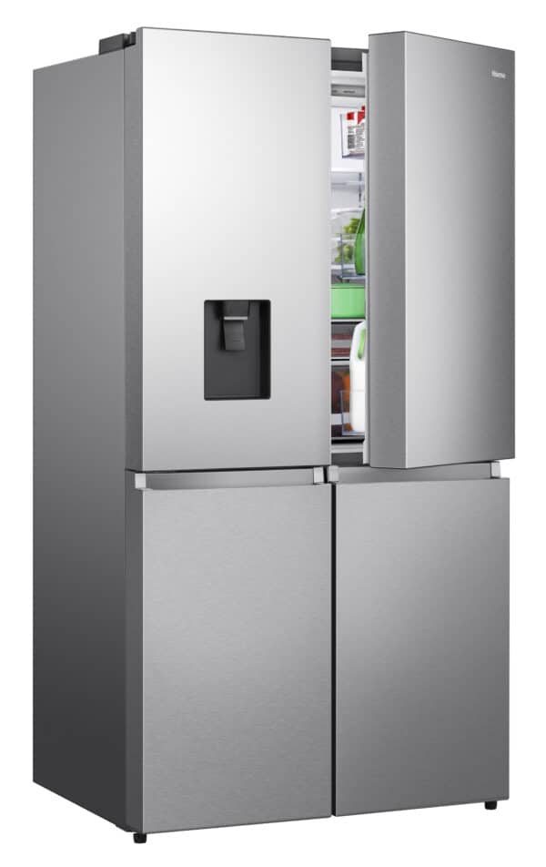Hisense RQ758N4SWSE PureFlat American Style Fridge Freezer - Stainless Steel - Image 2