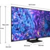 Samsung Q70D TV QLED 4K 75” QE75Q70DATXZT Smart TV Wi-Fi Black 2024, Quantum Processor 4K, 4K AI Upscaling, AirSlim Design, OTS Lite - Image 2