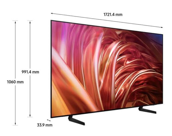 Samsung OLED TV 4K 77” QE77S85DAEXZT Smart TV Wi-Fi Graphite Black 2024, NQ4 AI GEN2 Processor, Self-illuminating pixels, Contour Design, Dolby Atmos - Image 2