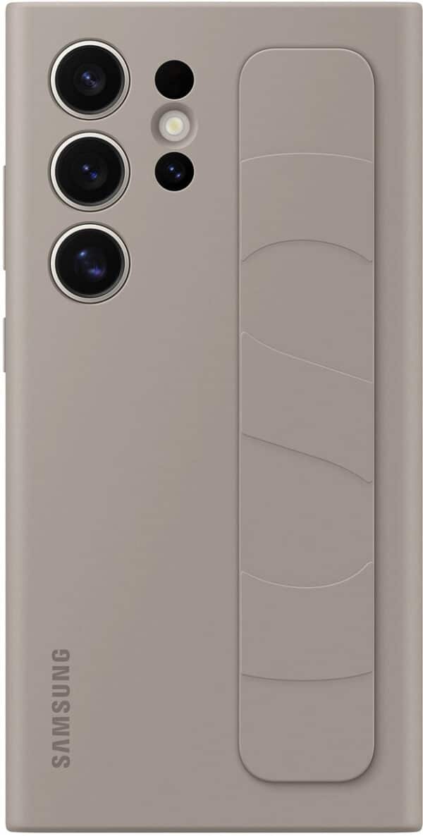 Samsung Galaxy S24 Ultra Standing Grip Case - Taupe - Image 3