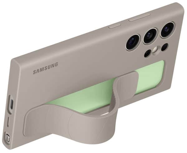 Samsung Galaxy S24 Ultra Standing Grip Case - Taupe - Image 5