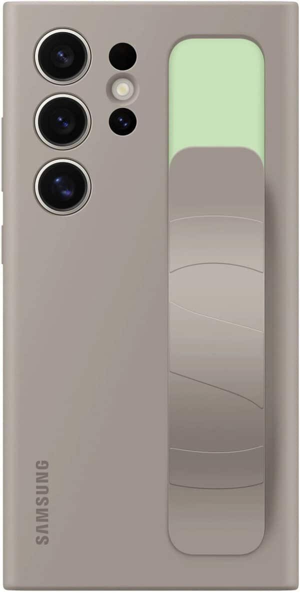 Samsung Galaxy S24 Ultra Standing Grip Case - Taupe - Image 2