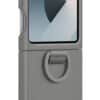 Samsung Galaxy Z Flip6 Silicone Case with Ring - Grey - Image 3