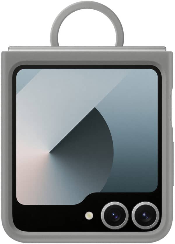 Samsung Galaxy Z Flip6 Silicone Case with Ring - Grey