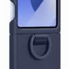 Samsung Galaxy Z Flip6 Silicone Case with Ring - Navy Blue - Image 3