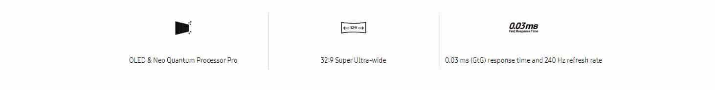 Samsung LS49CG950SUXEN 49 Odyssey OLED G9 Dual QHD Curved Gaming Monitor ALL 0