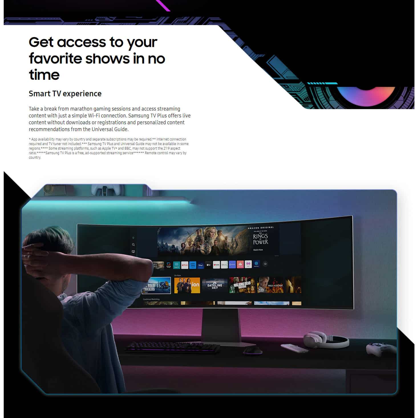 Samsung LS49CG950SUXEN 49 Odyssey OLED G9 Dual QHD Curved Gaming Monitor ALL 7