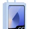 Samsung Galaxy Z Flip6 Silicone Case with Ring - Blue - Image 2
