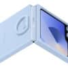 Samsung Galaxy Z Flip6 Silicone Case with Ring - Blue - Image 4