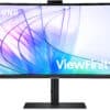 Samsung LS34C652VAUXEN 34" ViewFinity S65VC Ultra WQHD Curved High Resolution Monitor with Webcam