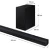 Samsung HW-B650D/ZF  Wireless Dolby 5.1ch, 3.1 Channel Audio Soundbar - Image 2