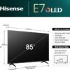 Hisense 85E7NQ 85″ QLED 4K Ultra HD Smart TV Wi-Fi - Image 2
