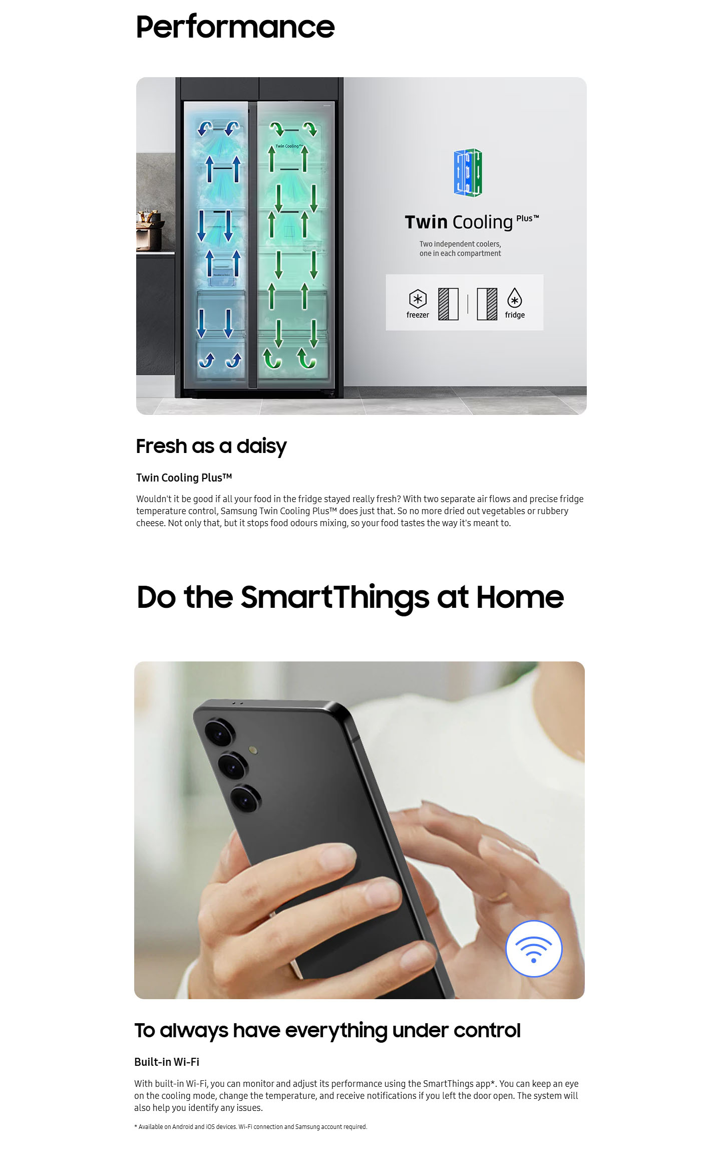 Samsung RS80F66KCTEF Bespoke AI Series 8 with SpaceMax™ 634L American Style Fridge Freezer ALL 6
