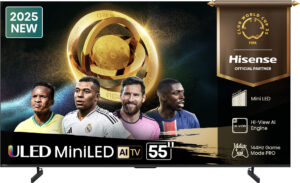 Hisense 55U7Q 55" Mini-LED 144Hz VRR QLED Gaming TV