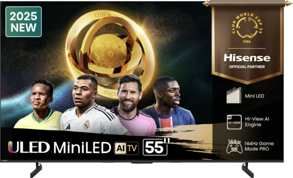 Hisense 55U7Q 55" Mini-LED 144Hz VRR QLED Gaming TV