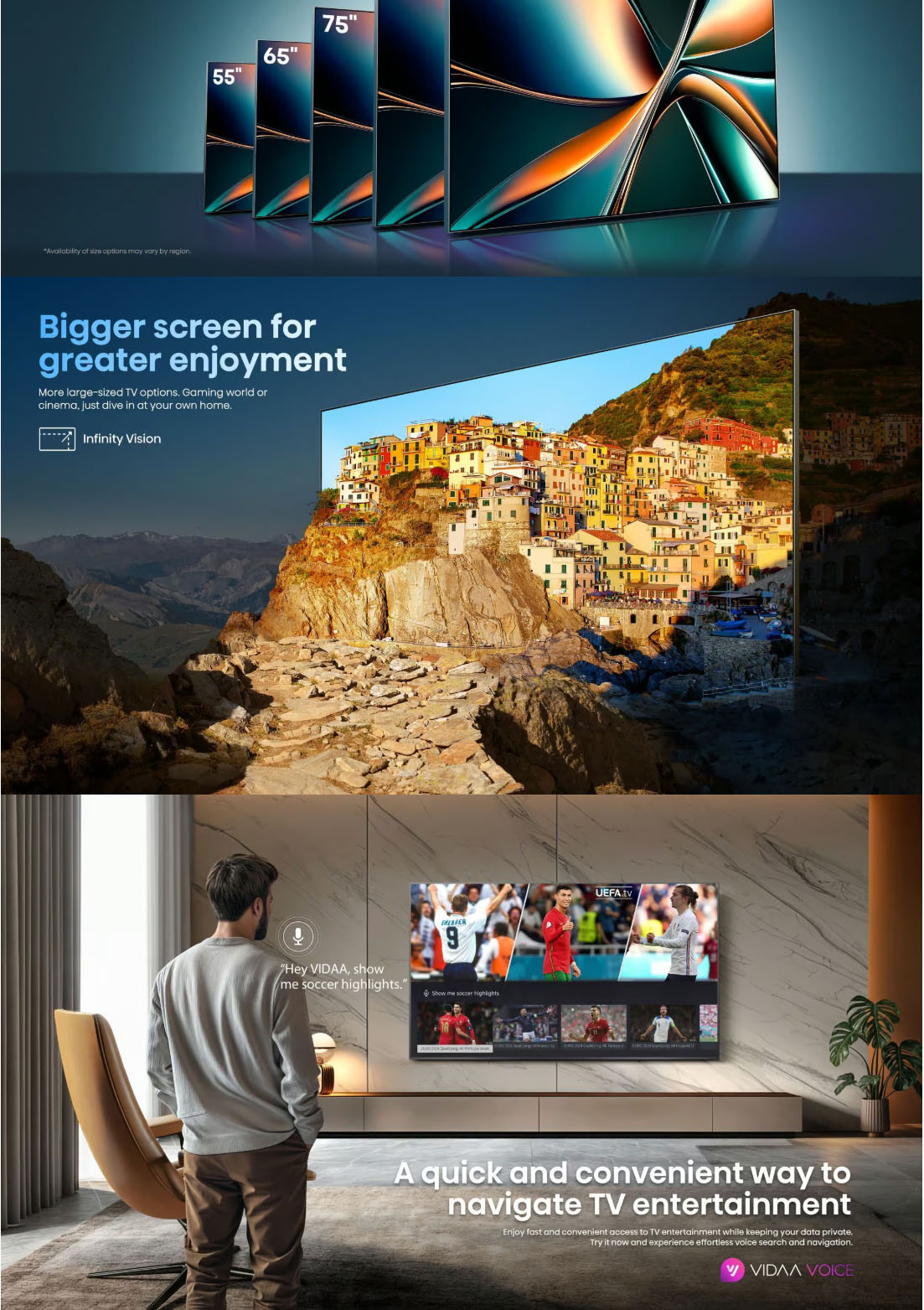 Hisense 55U7Q 55 Mini-LED 144Hz VRR QLED Gaming TV ALL 6