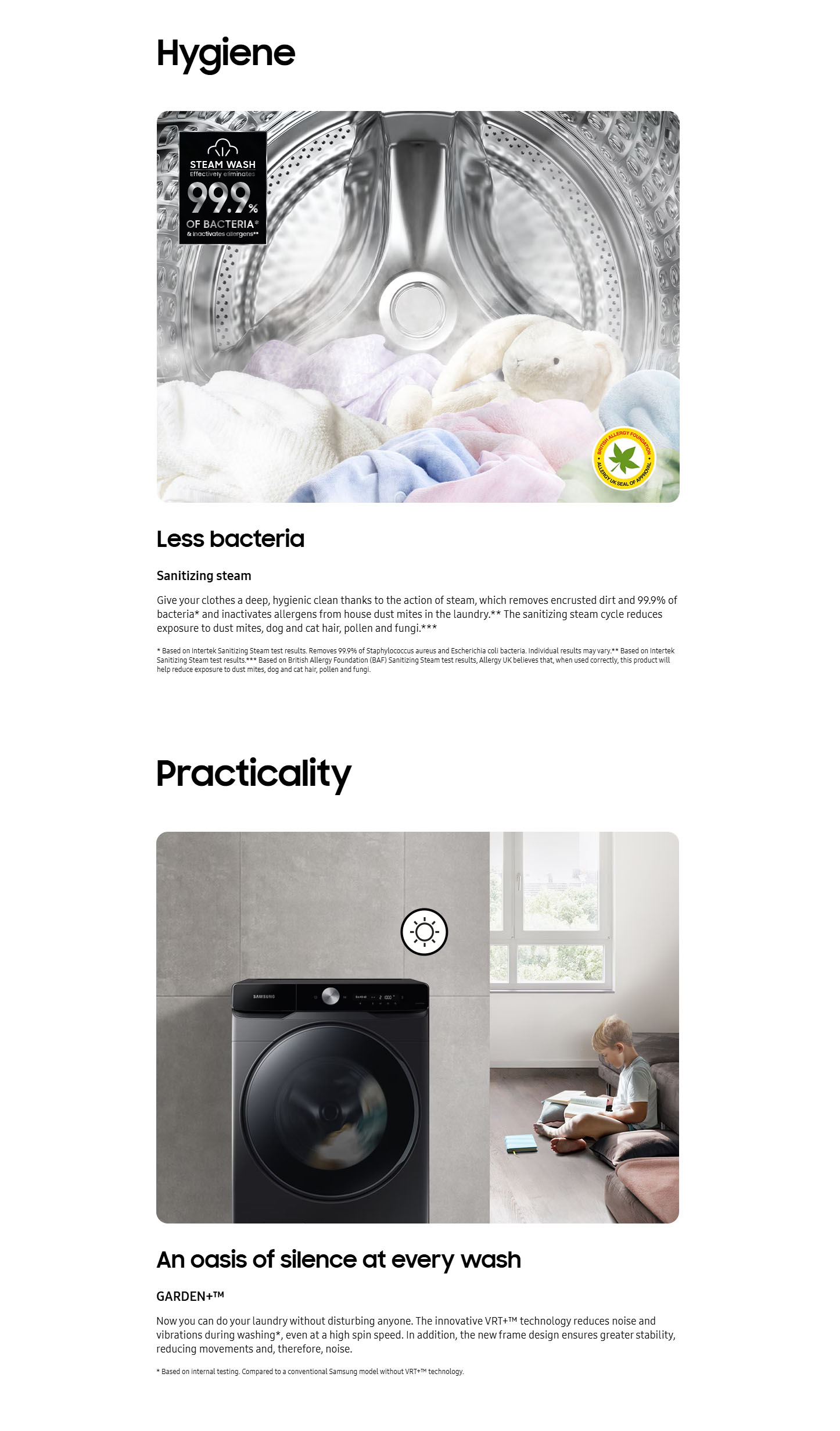 Samsung WF20DG8650BVU3 20kg 1000rpm AI Control Washing Machine ALL HYGIENE PRACT