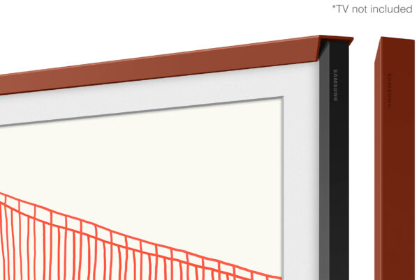 Customisable Modern Red Bezel for The Frame 55" TV - Image 2