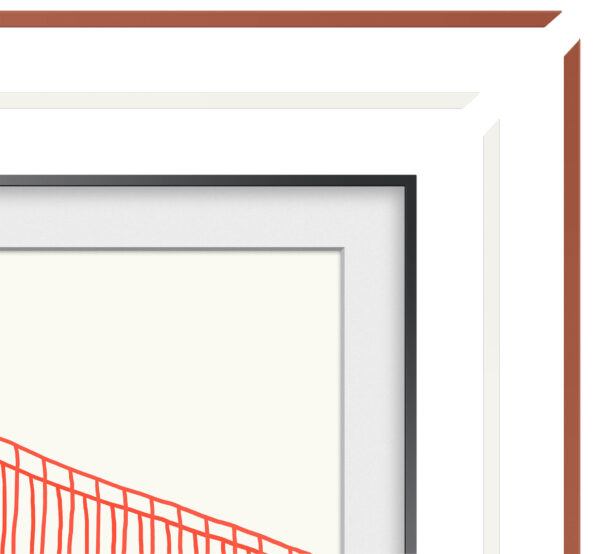 Customisable Modern Red Bezel for The Frame 55" TV - Image 4