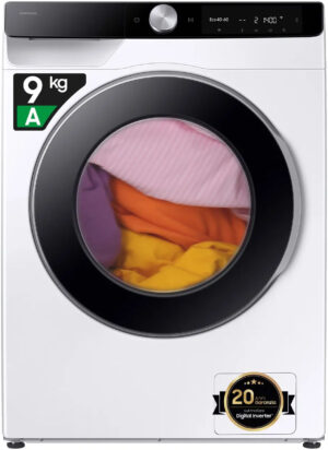 Samsung WW90DG6G94LKU3 9kg 1400rpm AI Control Ecodoser Class A Slim Washing Machine