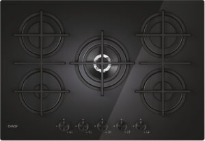 Candy CVG74WTB 5 Burner Gas Hob