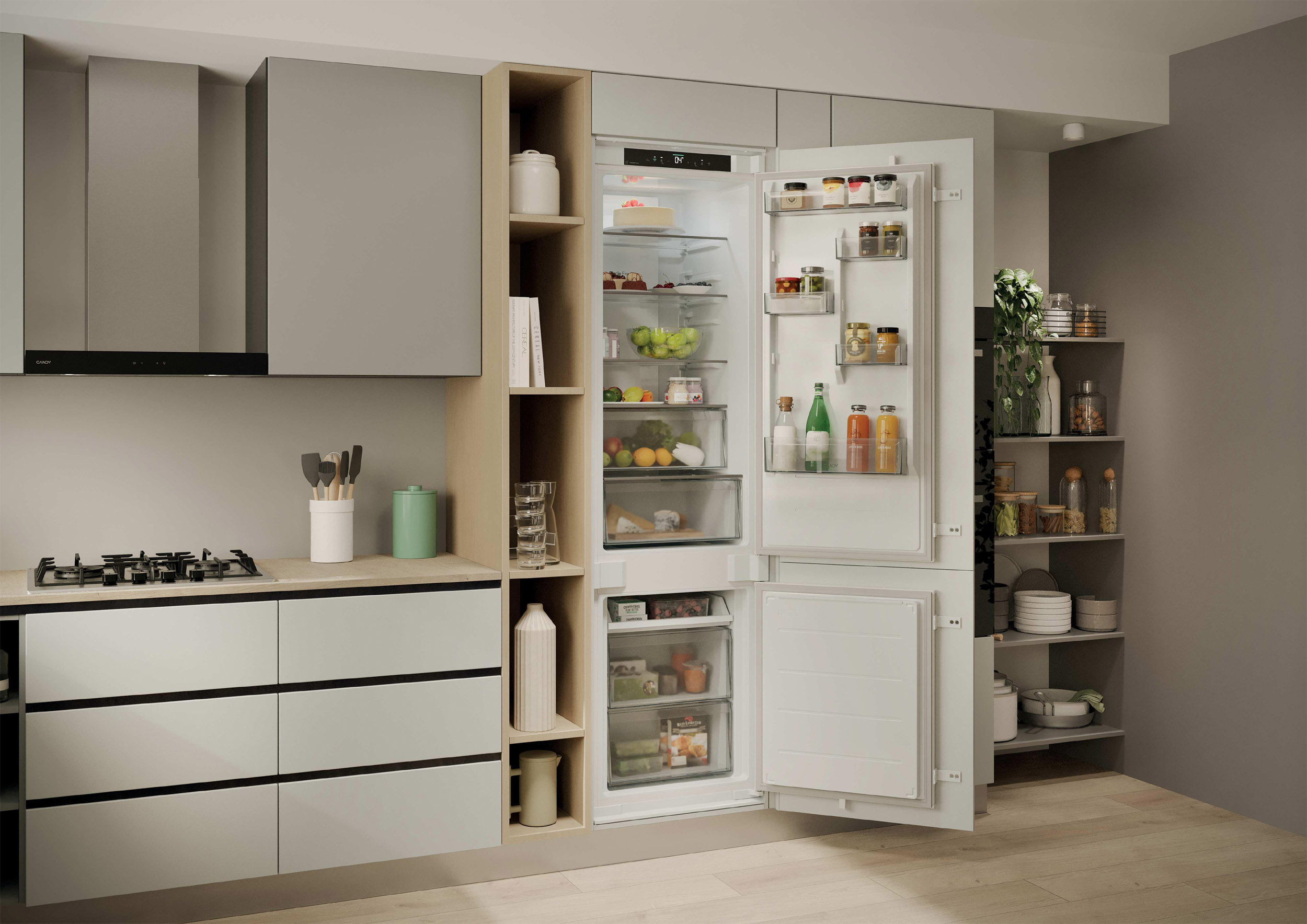 Candy ECNBQT3519EW Fresco 400 284L Class E Built-In Fridge-Freezer - Image 10