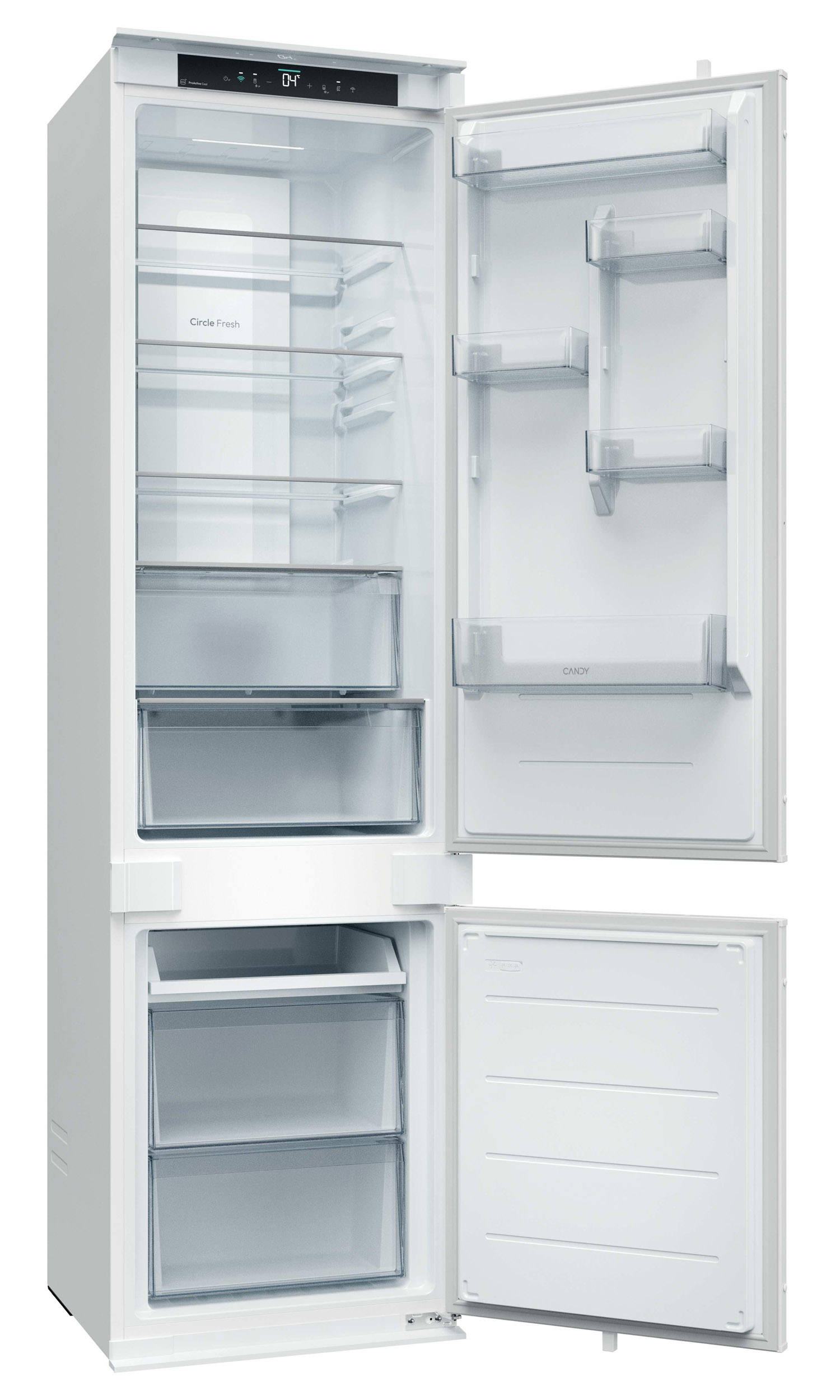Candy ECNBQT3519EW Fresco 400 284L Class E Built-In Fridge-Freezer - Image 2