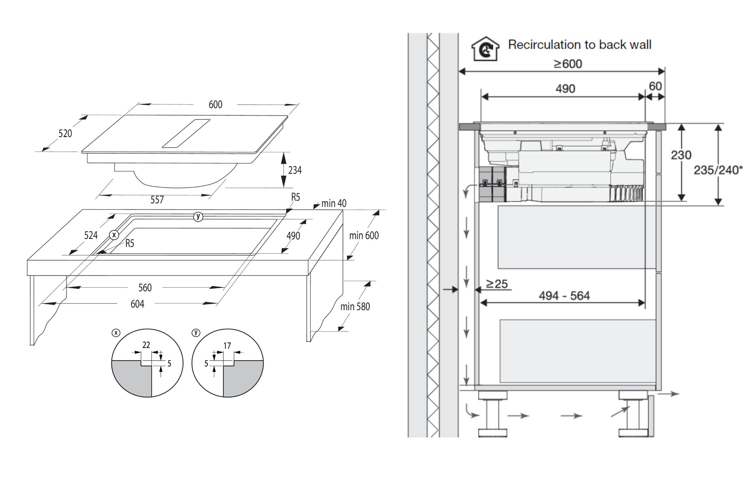 Hisense HEH6432BSCWF 60cm Induction Hob with Hood - Image 12