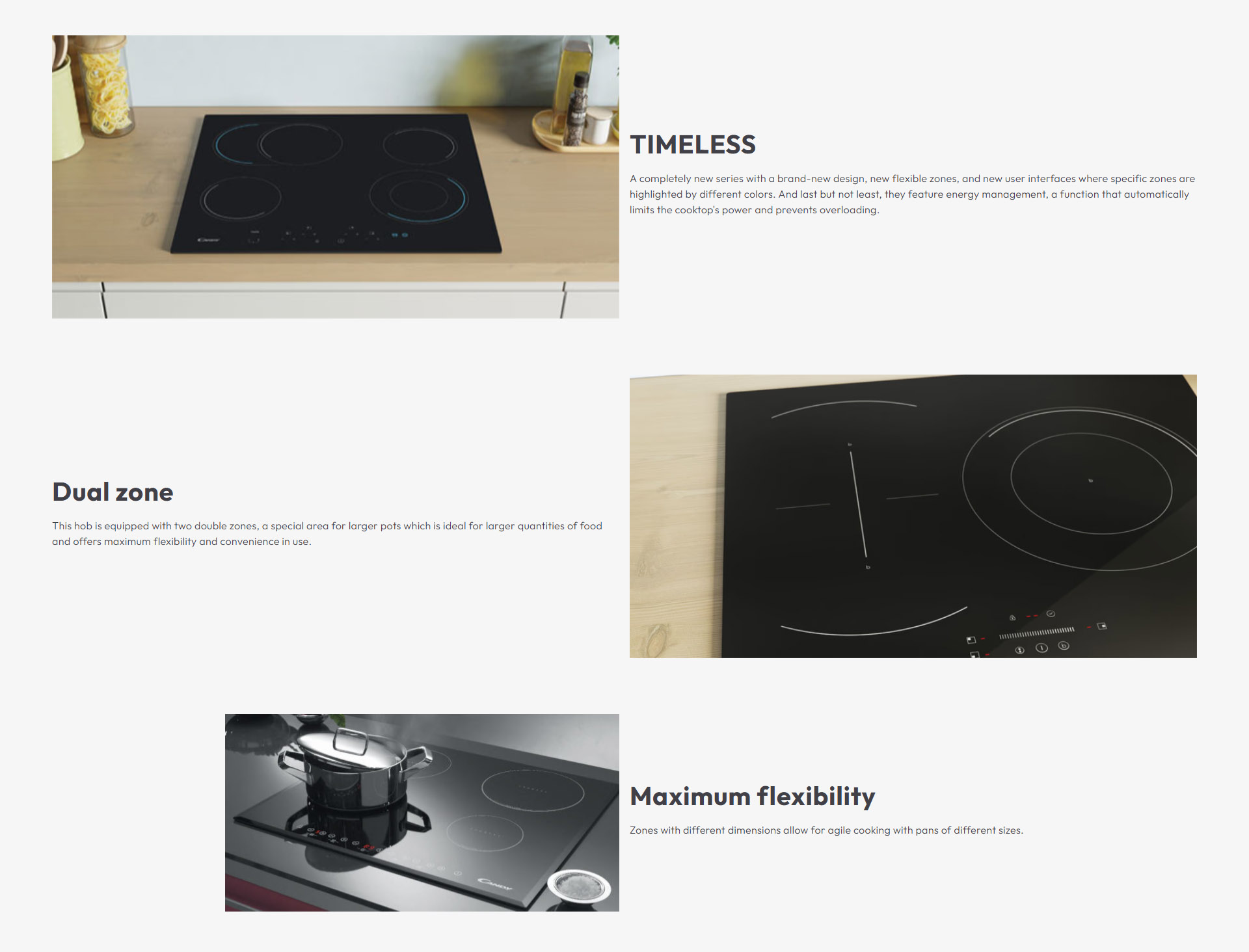 Candy CEHDD30TCT 1 30cm 2-Zone Ceramic Hob ALL 1